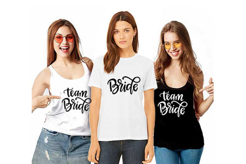 Custom Bachelorette Party Tops for Bride & Bridesmaids